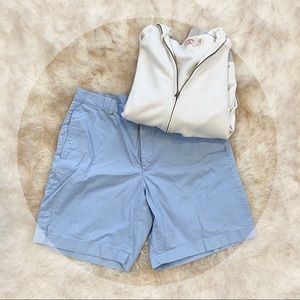 BROOKS BROTHERS LIGHT BLUE SHORTS. SIZE 35.